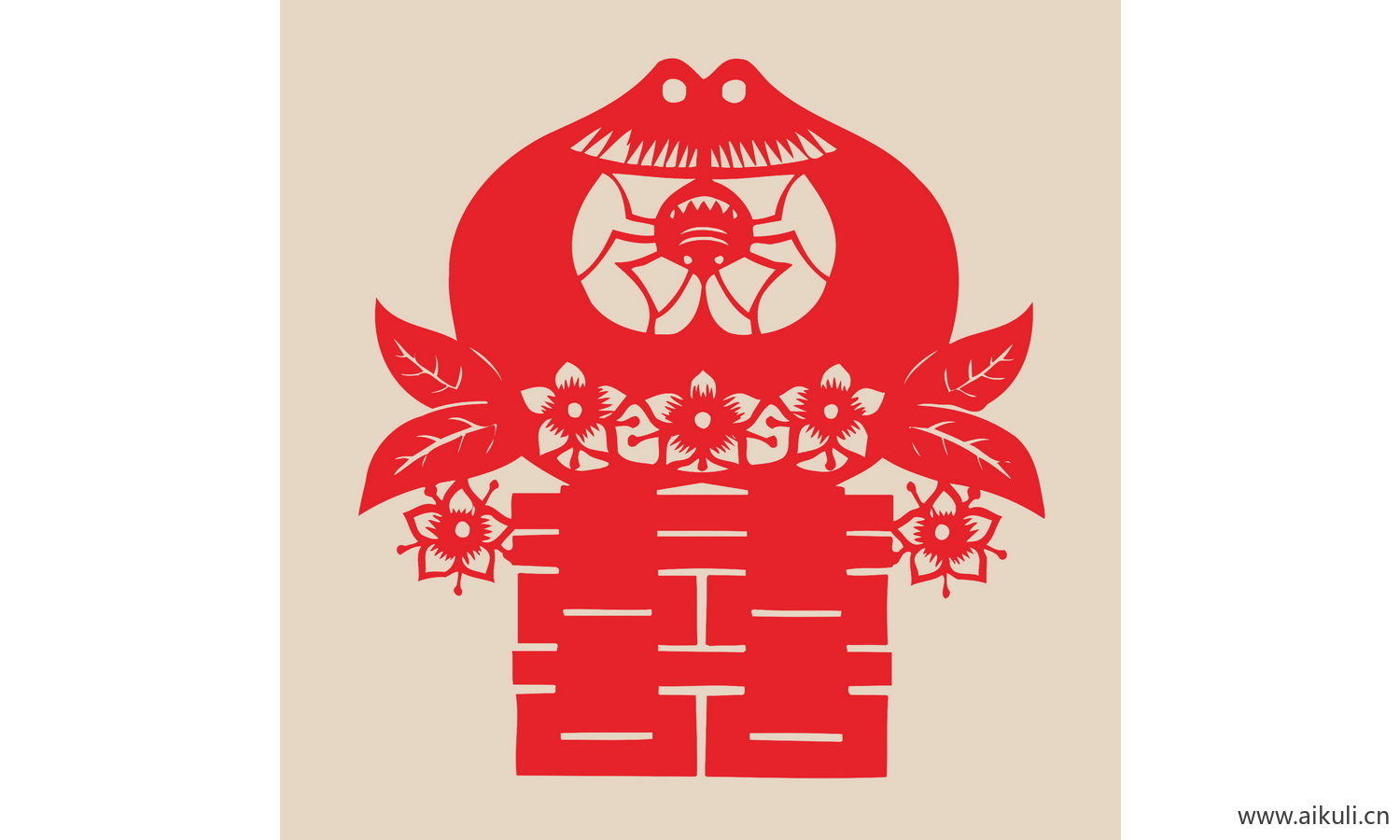 婚庆 双喜 喜字 传统 艺术 剪纸 BB-PSD分层剪影