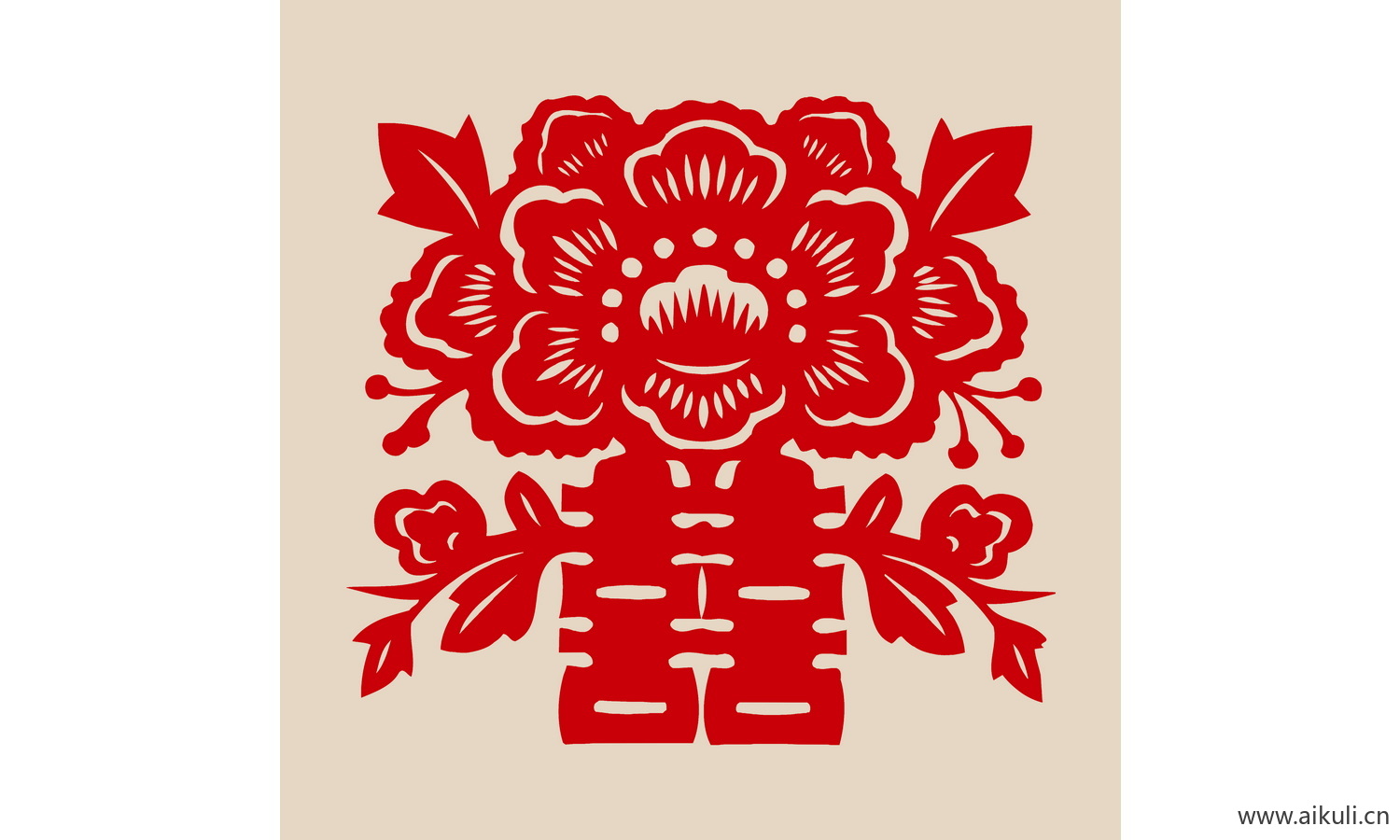 中式传统艺术E-PSD分层婚庆双喜喜字