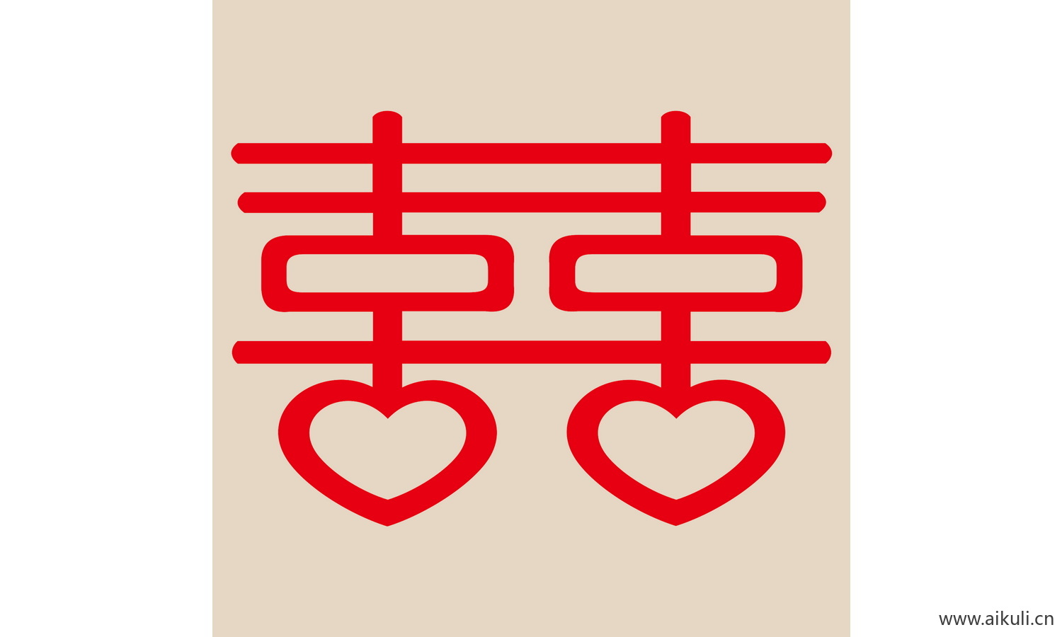 19-PSD分层 婚庆 双喜 喜字 传统 艺术 剪纸 剪影