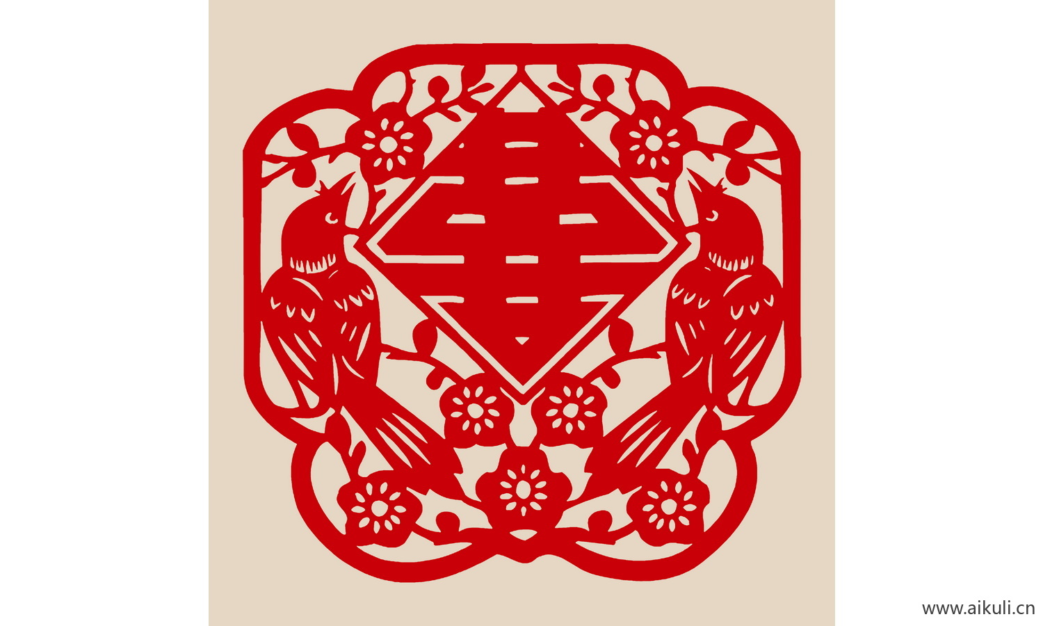 传统艺术B-PSD分层婚庆双喜喜字剪纸剪影