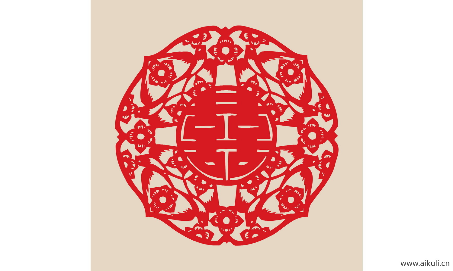 喜字 传统 艺术K-PSD免扣剪纸