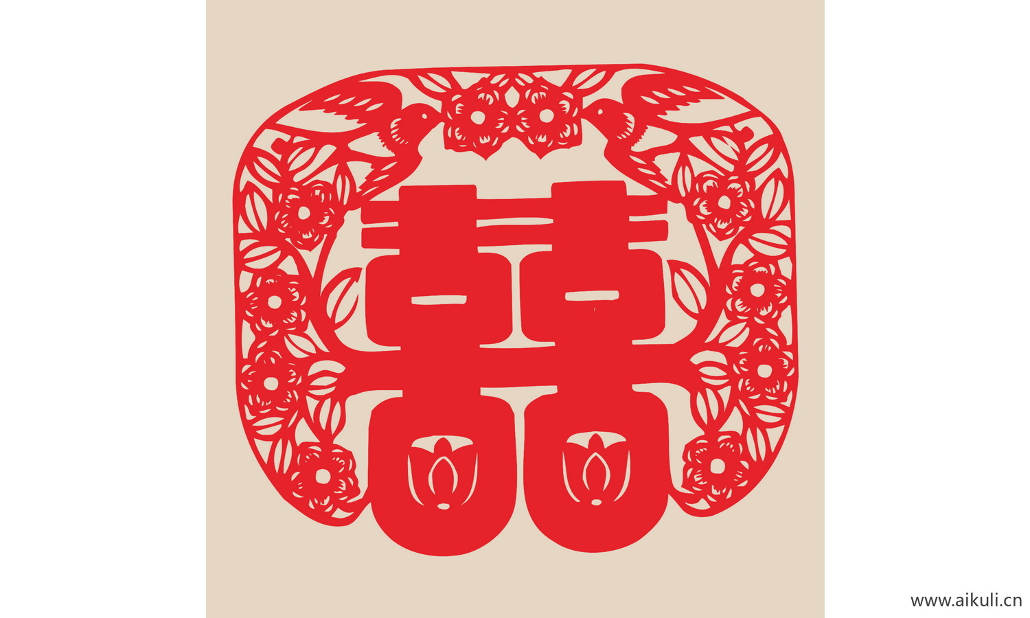 C-PSD分层 婚庆 双喜 喜字 传统 艺术 剪纸 剪影