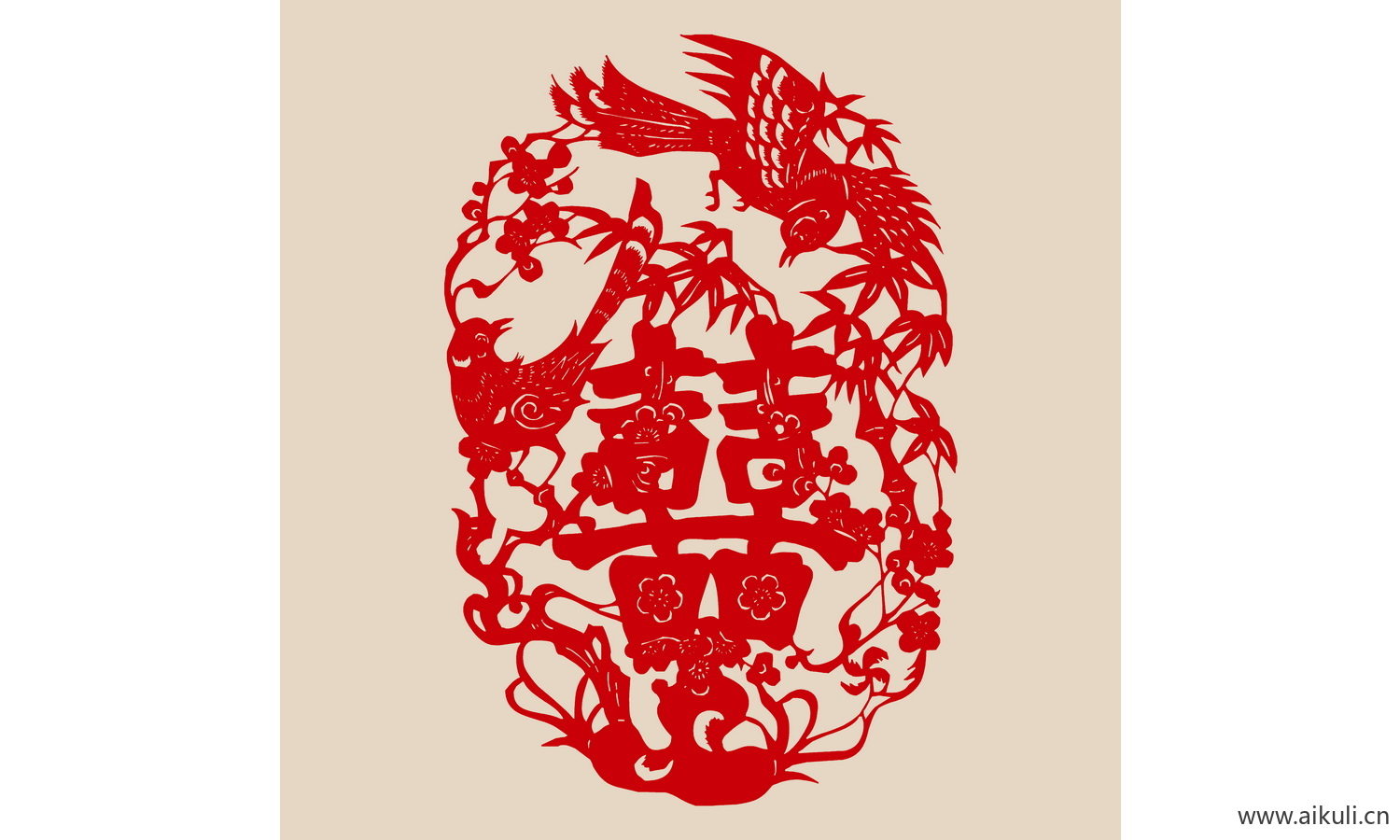 中式传统艺术R-PSD分层婚庆双喜喜字