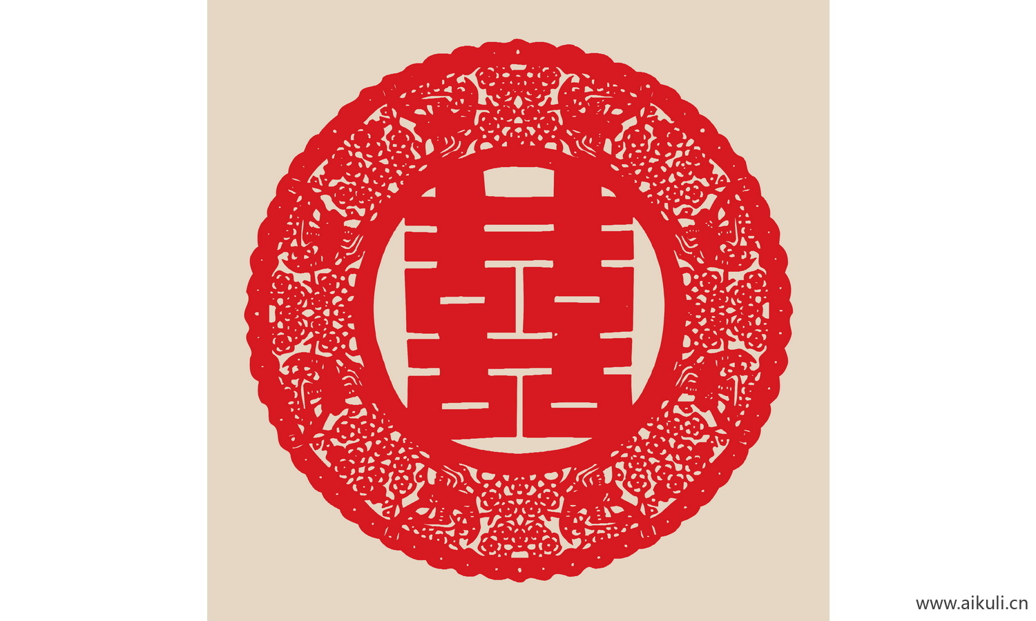 喜字 传统 艺术M-PSD免扣剪纸