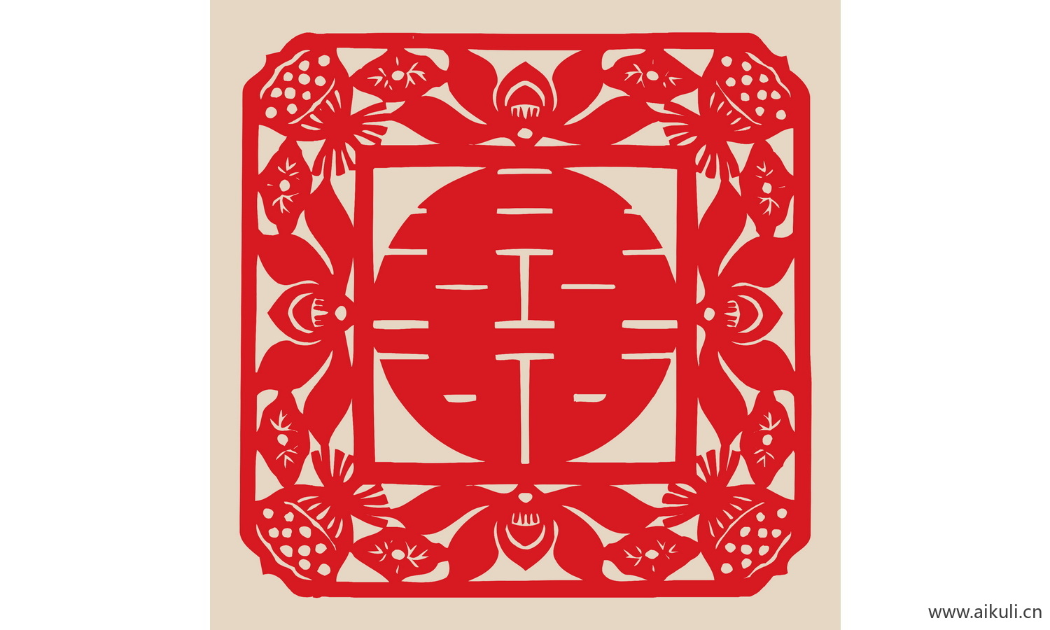 婚庆 双喜 喜字 Z-PSD剪纸分层