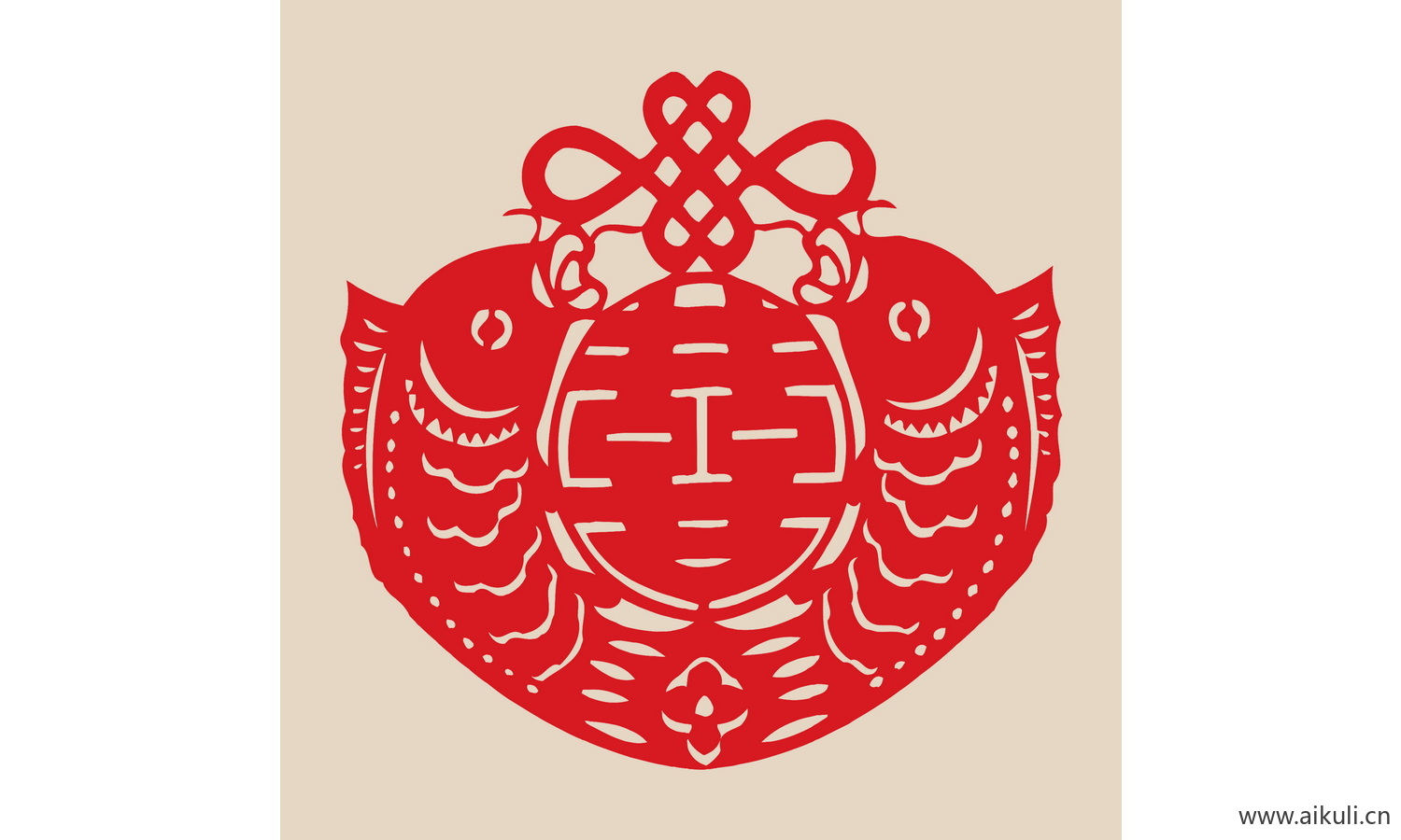 双喜 喜字 传统 艺术L-PSD免扣剪纸