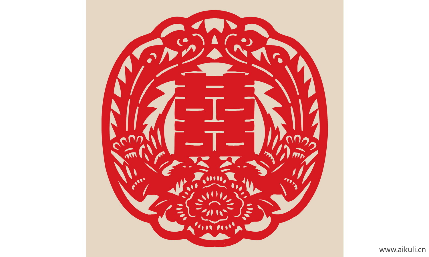 喜字 传统 艺术S-PSD免扣剪纸