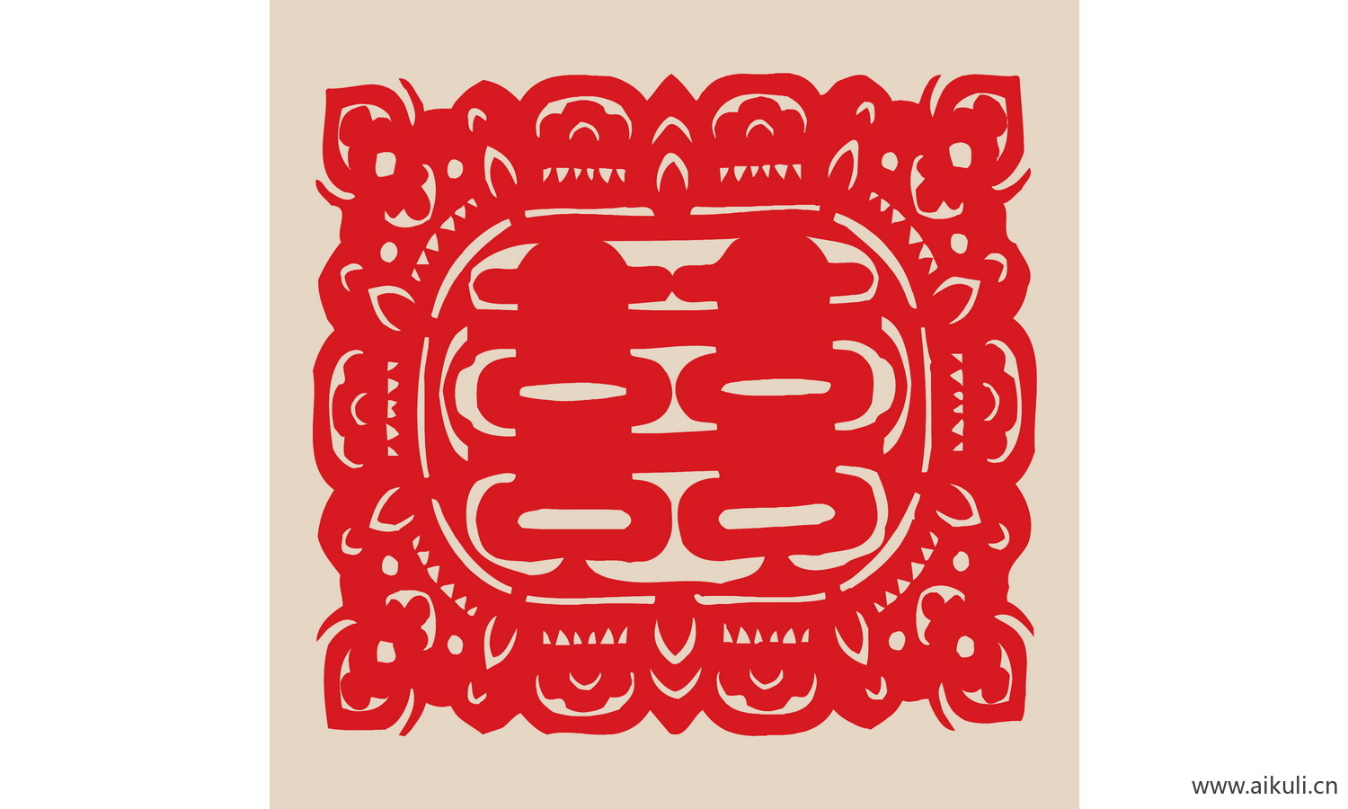 喜字 传统 艺术A-PSD免扣剪纸