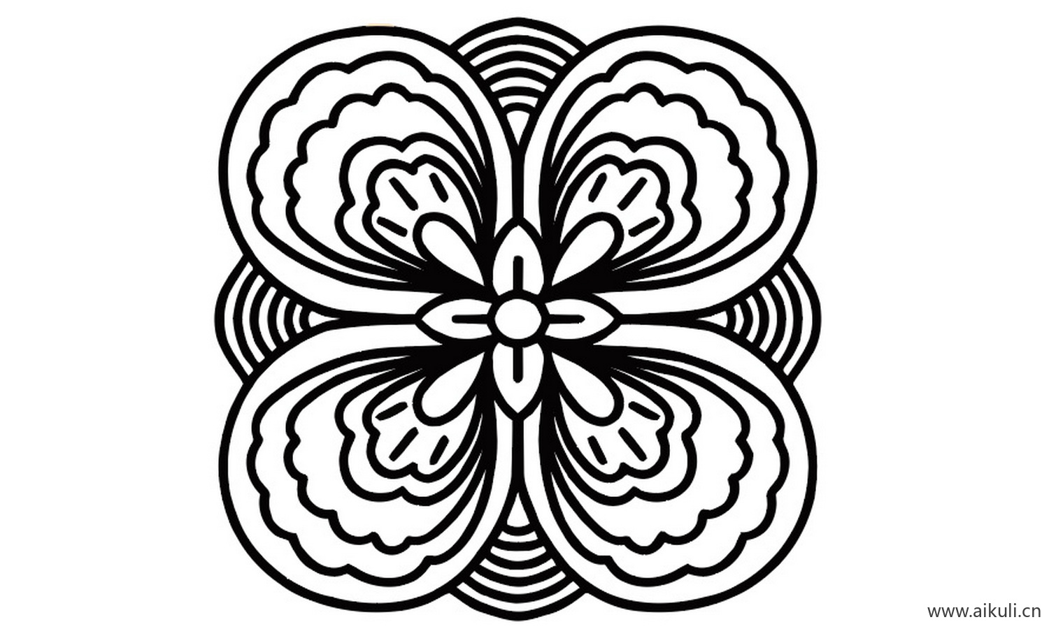 隋唐时期宝相花纹图形M-PNG免扣