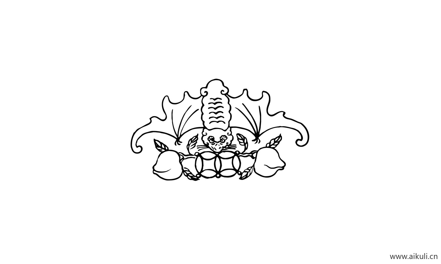 蝙蝠纹图形EPS矢量图形