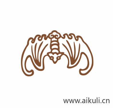 蝙蝠纹图形A-PNG免扣