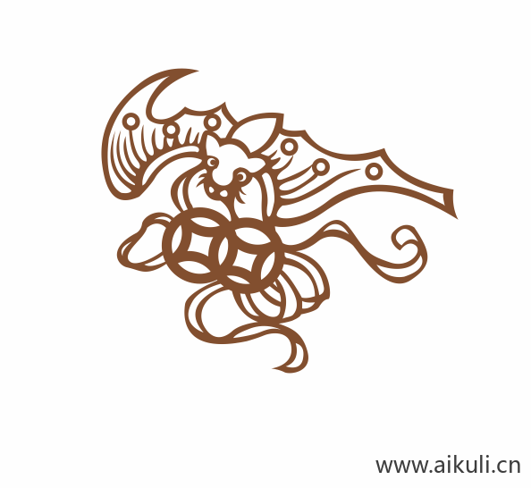 蝙蝠纹图形B-PNG免扣