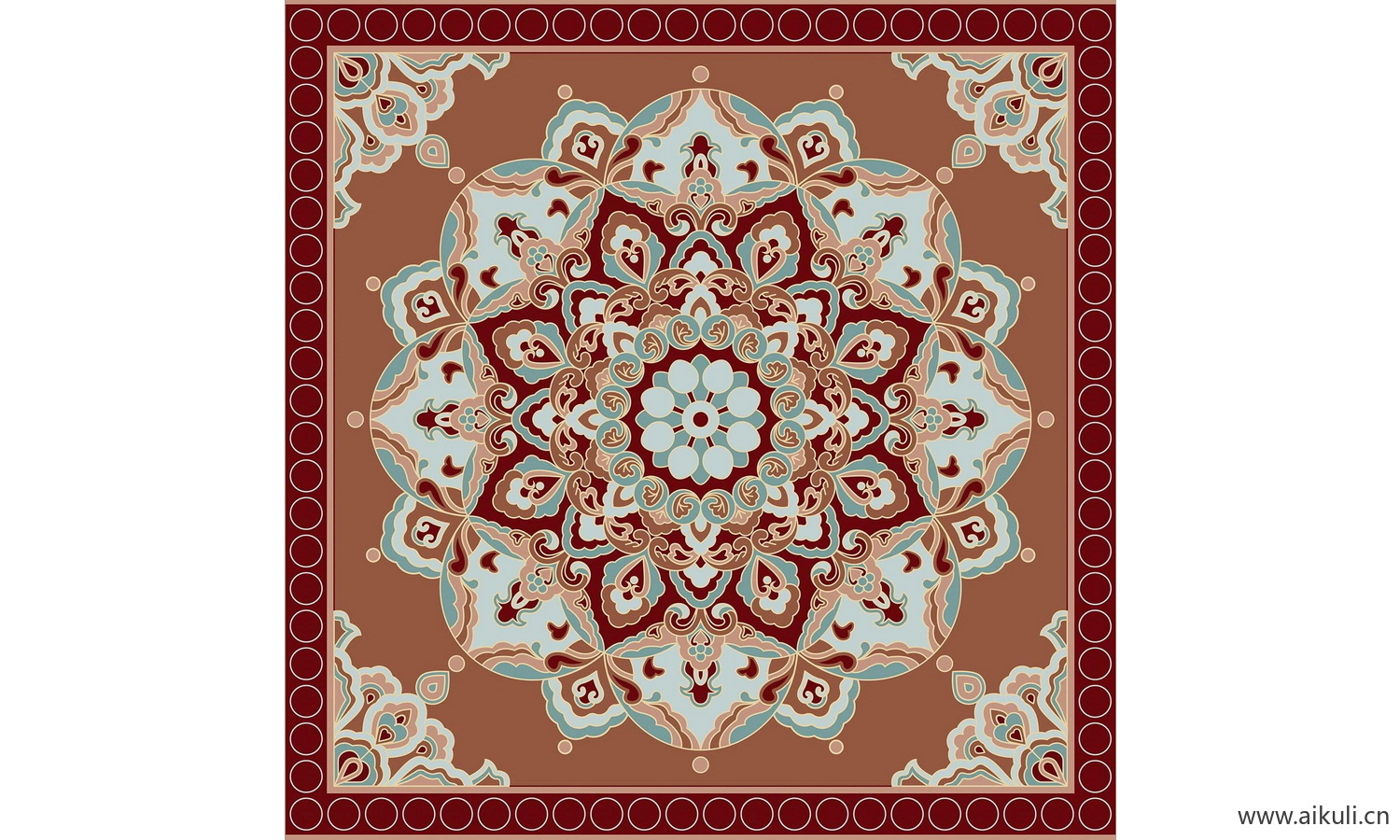 宝相花纹AI矢量图