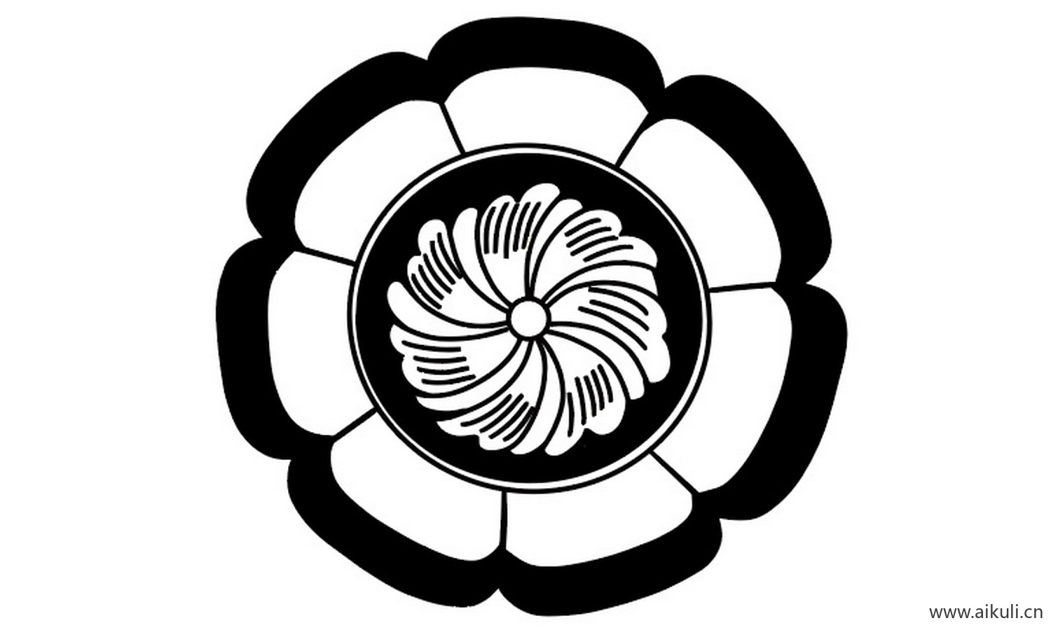 隋唐时期宝相花纹图形G-PNG免扣