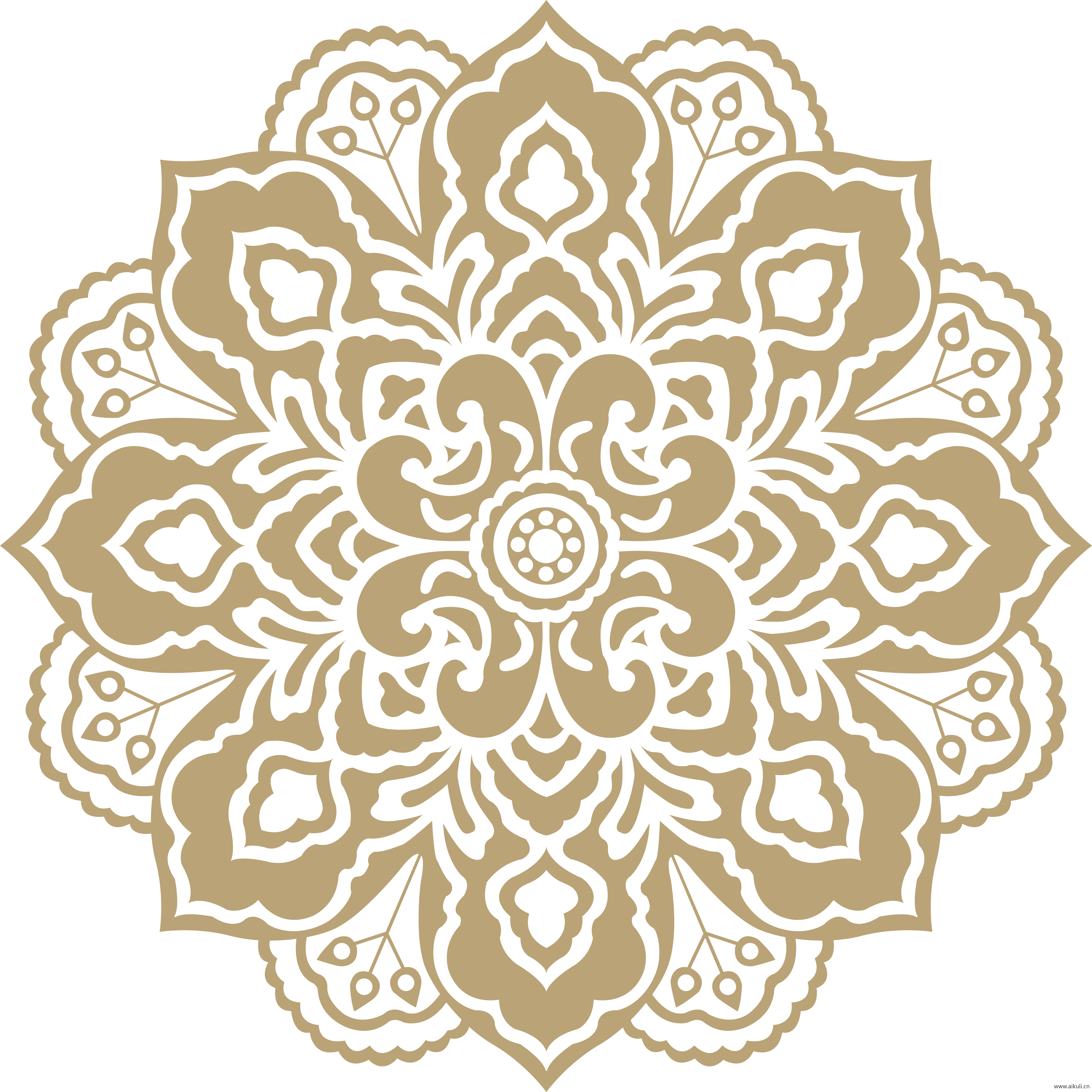 宝相花纹PNG免扣