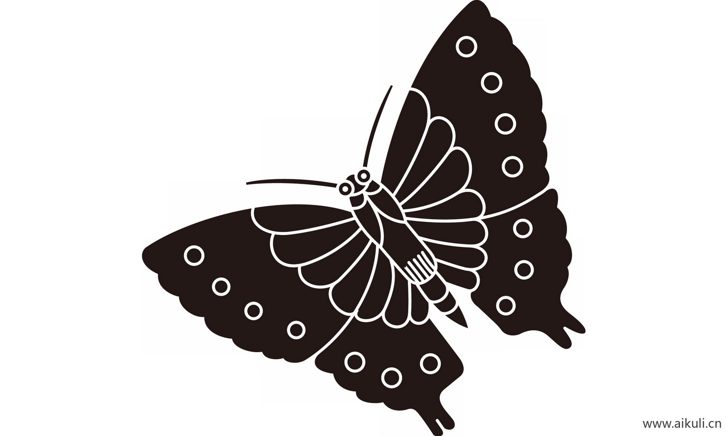 蝶纹地毯花纹图形EPS 矢量