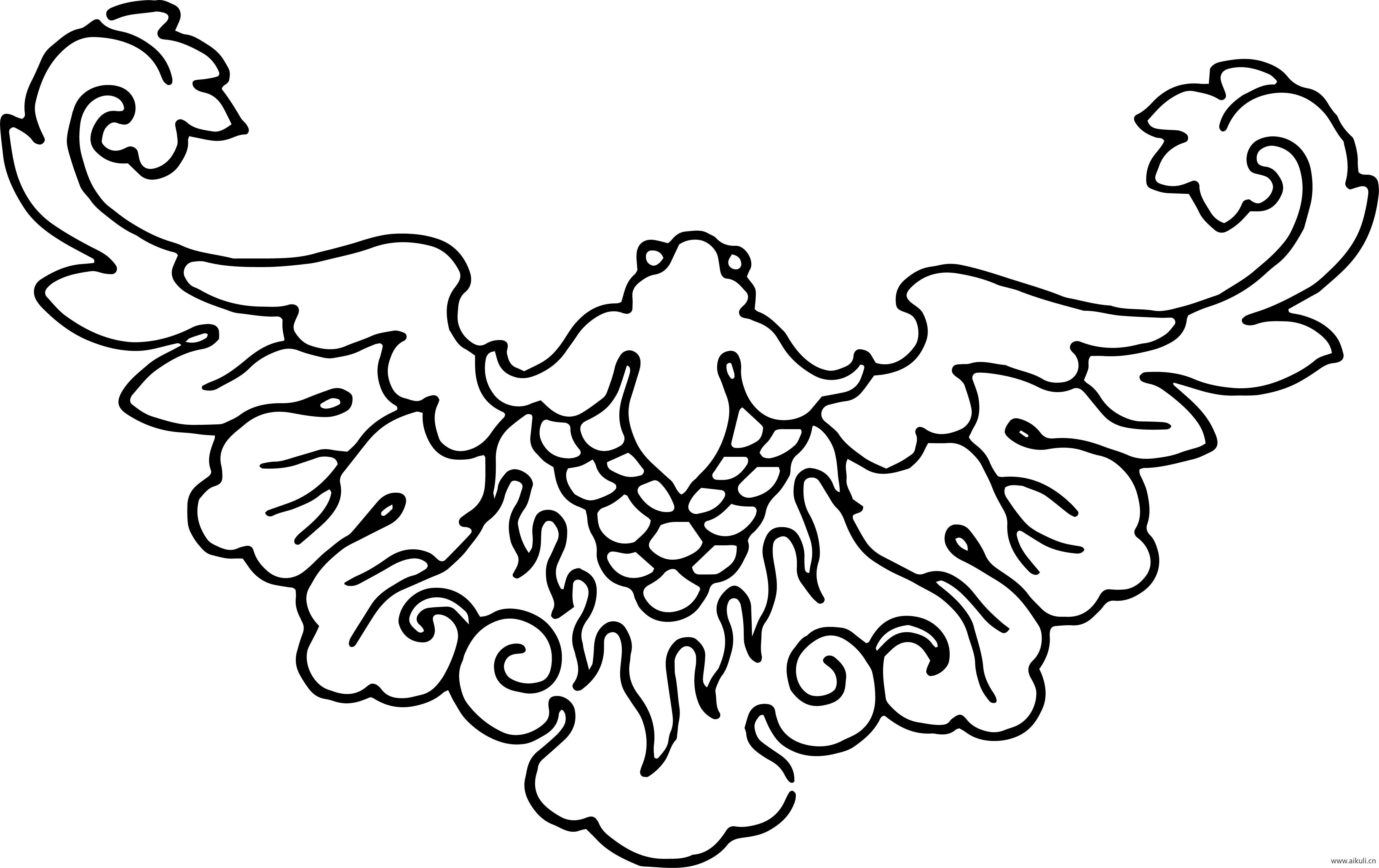 蝙蝠纹图形L-PNG免扣