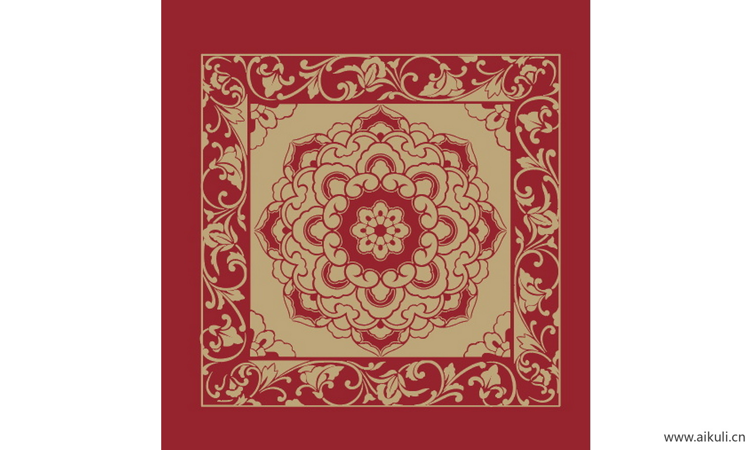 宝相花纹AI矢量