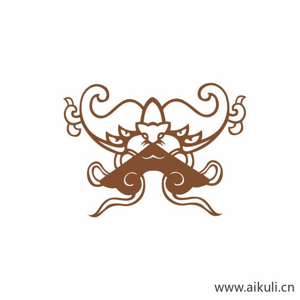 蝙蝠纹图形C-PNG免扣