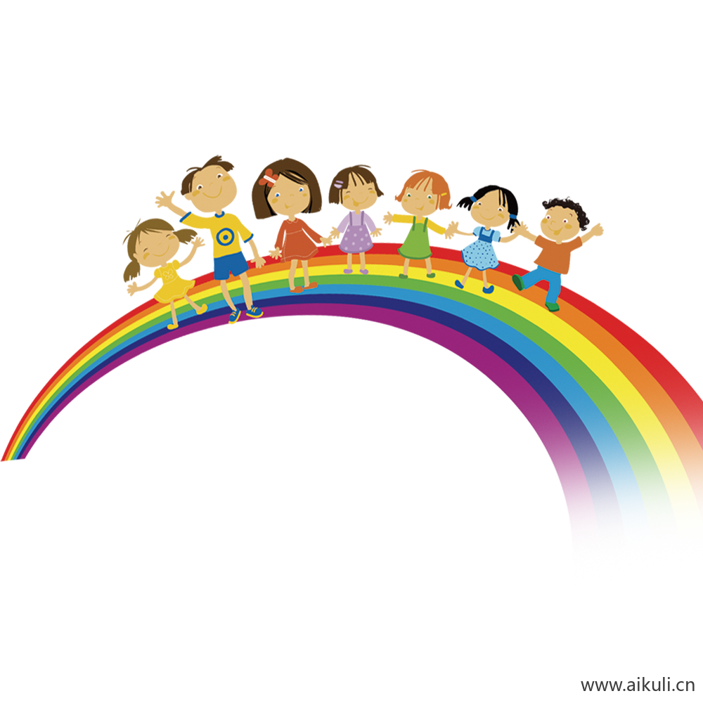 彩虹彩条水彩彩虹彩虹飘带PNG (13)