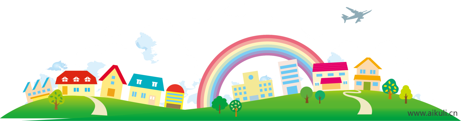 彩虹彩条水彩彩虹彩虹飘带PNG (4)