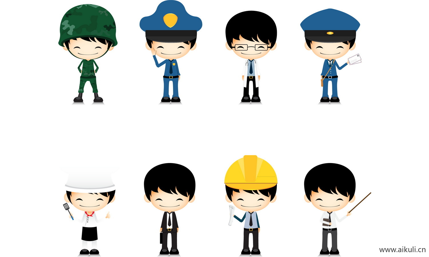 警察武警公安人物抓小偷扫黑除恶插画PNG (1)