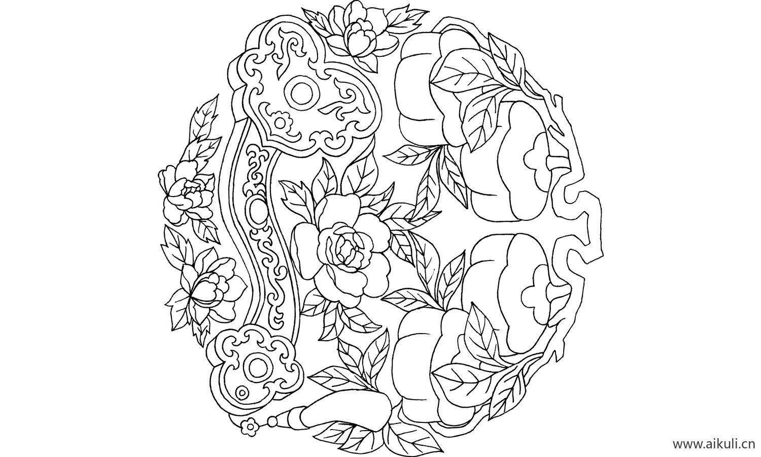 古典吉祥图案BG-AI矢量图图形