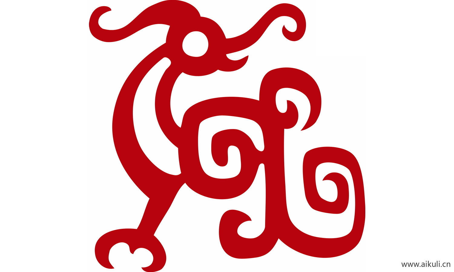 古风龙凤矢量图案纹样PNG-I凤形图案