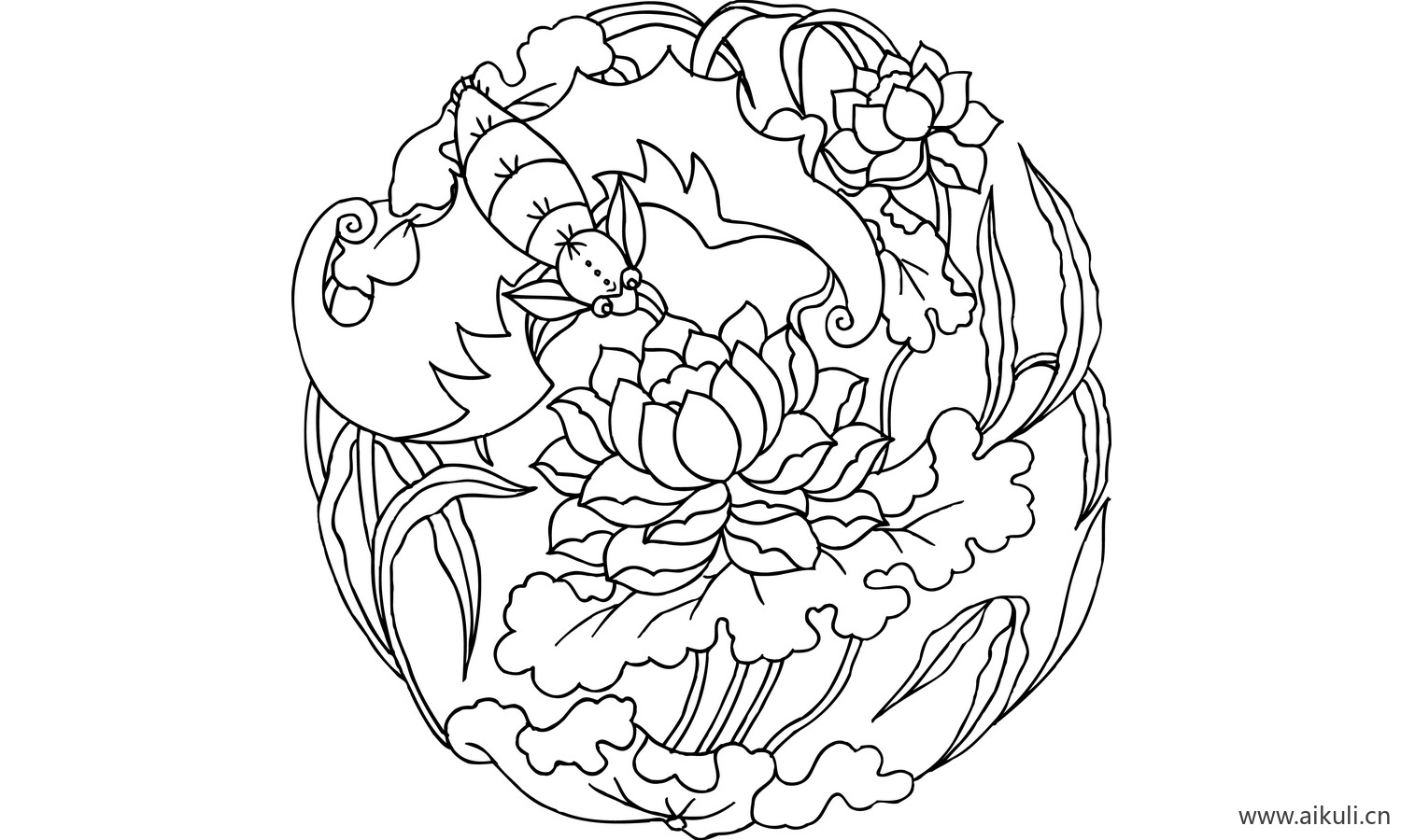 中国风传统古典吉祥图案BD-AI矢量图