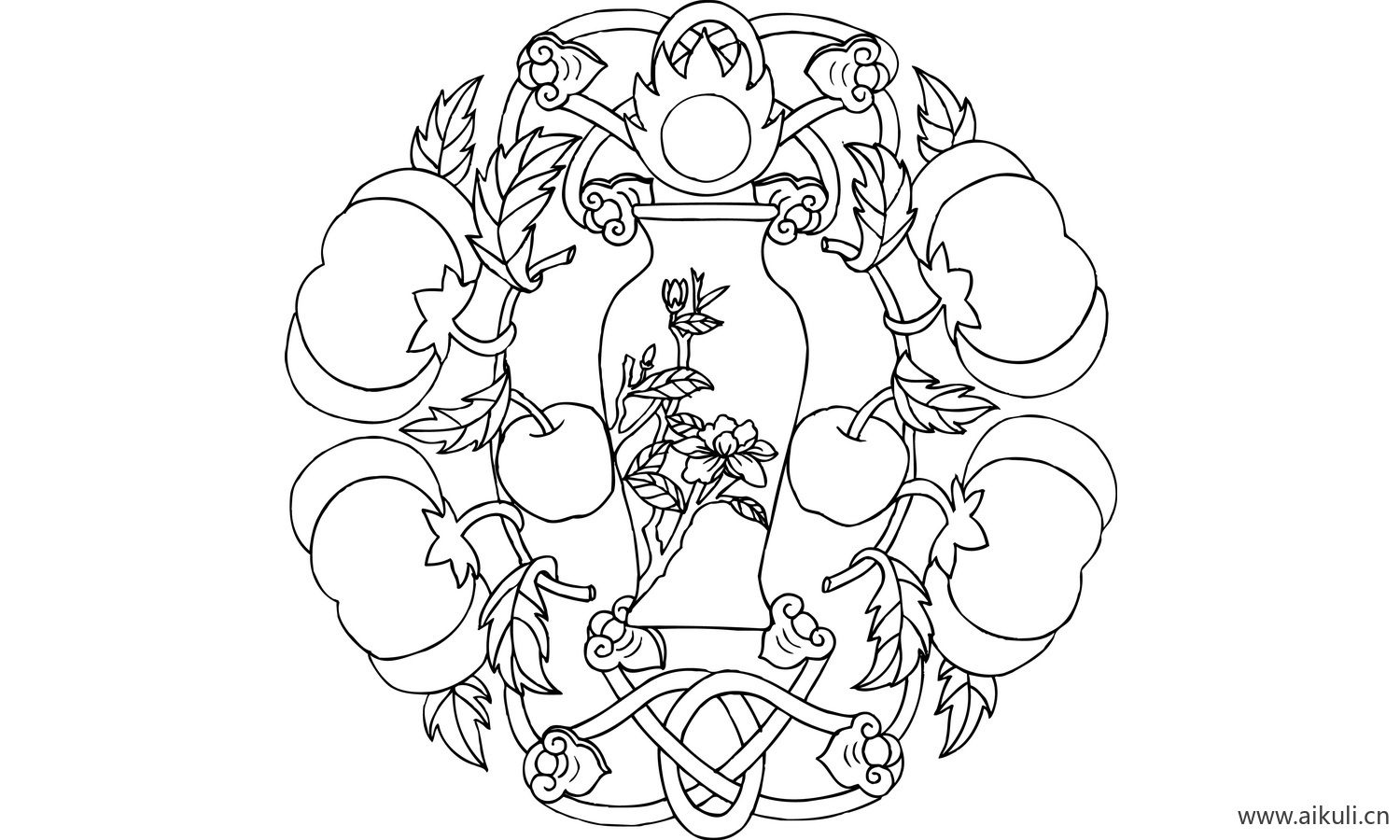 古典吉祥图案BD-AI矢量图图形