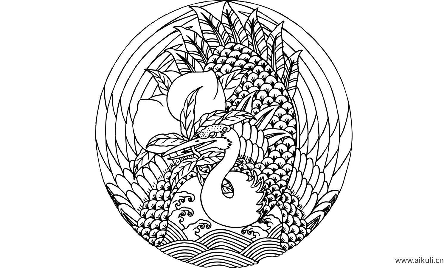 中国风传统古典吉祥图案R-AI矢量图