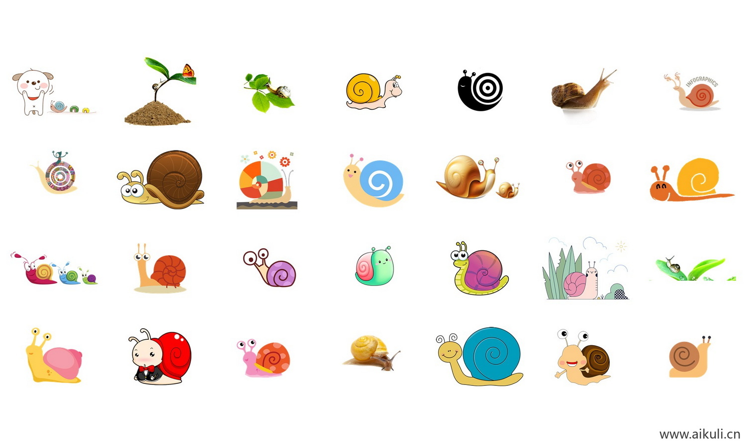 蜗牛幼儿园贴纸昆虫海报背景png透明