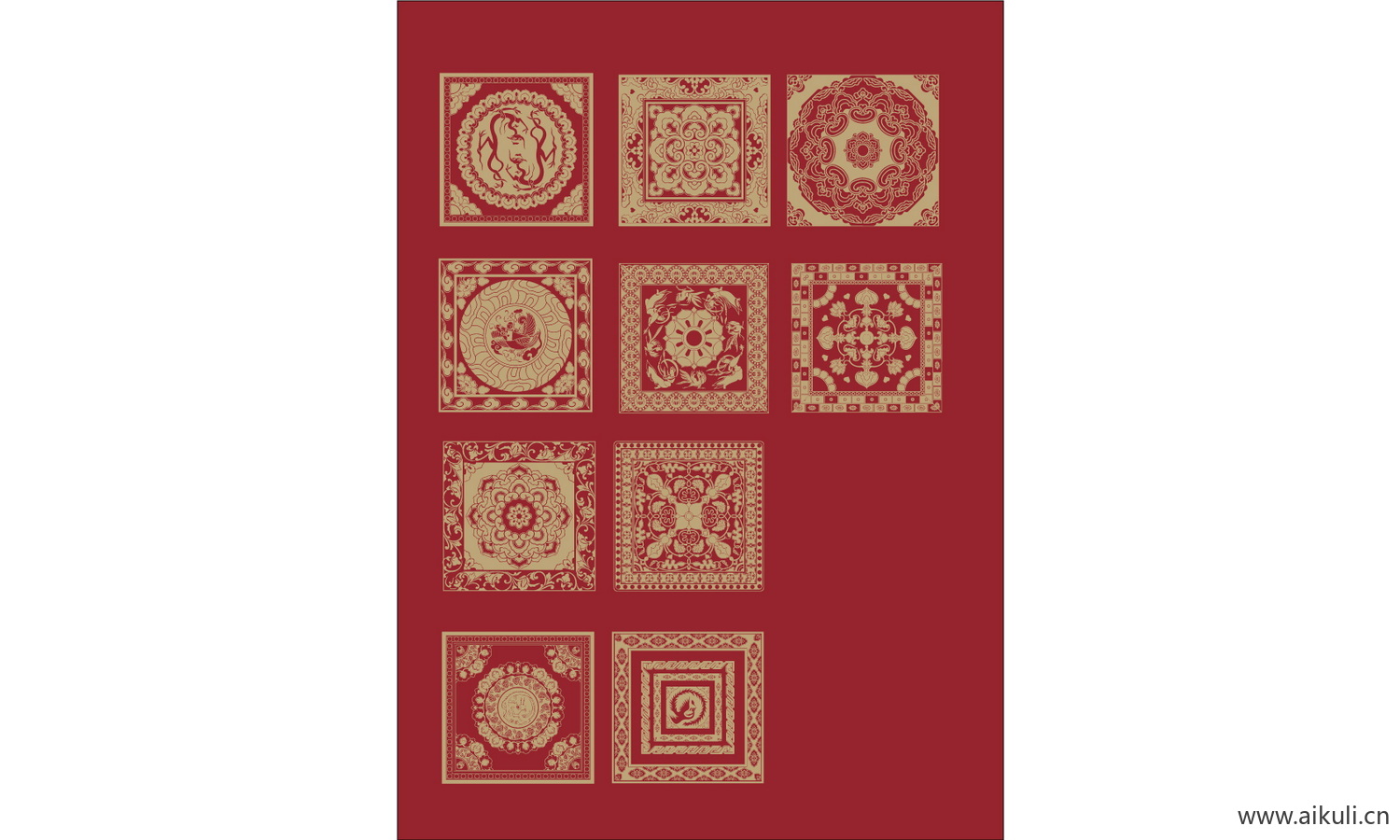 中式吉祥纹样EPS矢量图