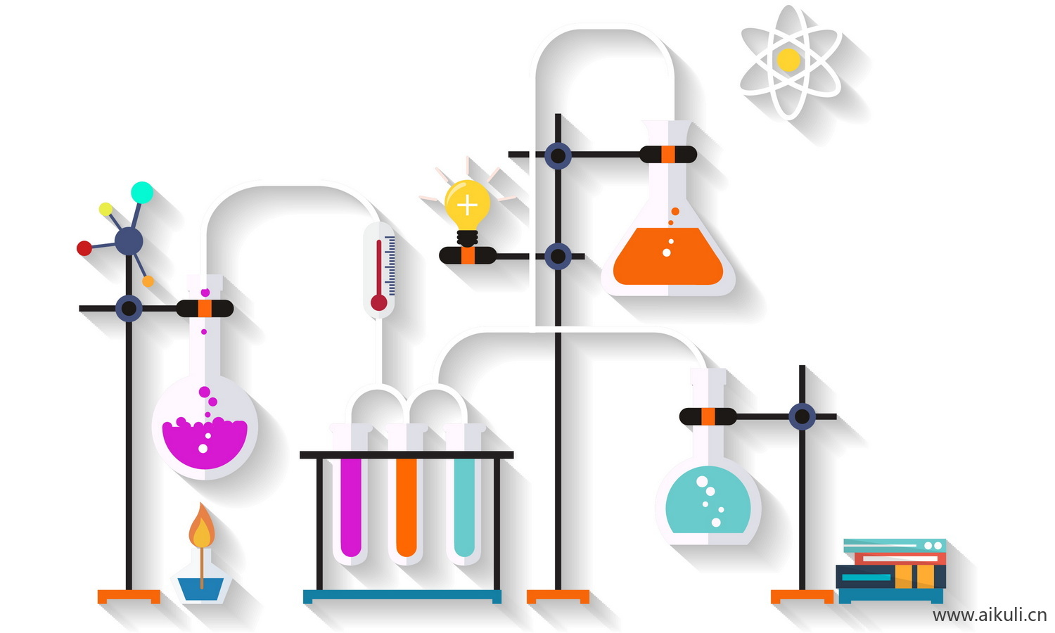 PNG免扣化学实验设备器材化学插画PNG免扣
