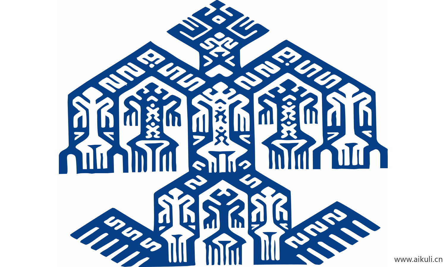 青花瓷龙凤图案PNG-I图形图案