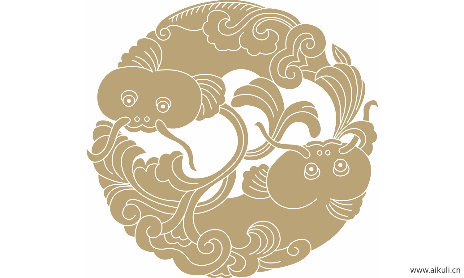 中式传统吉祥纹样EPS-C矢量图图案