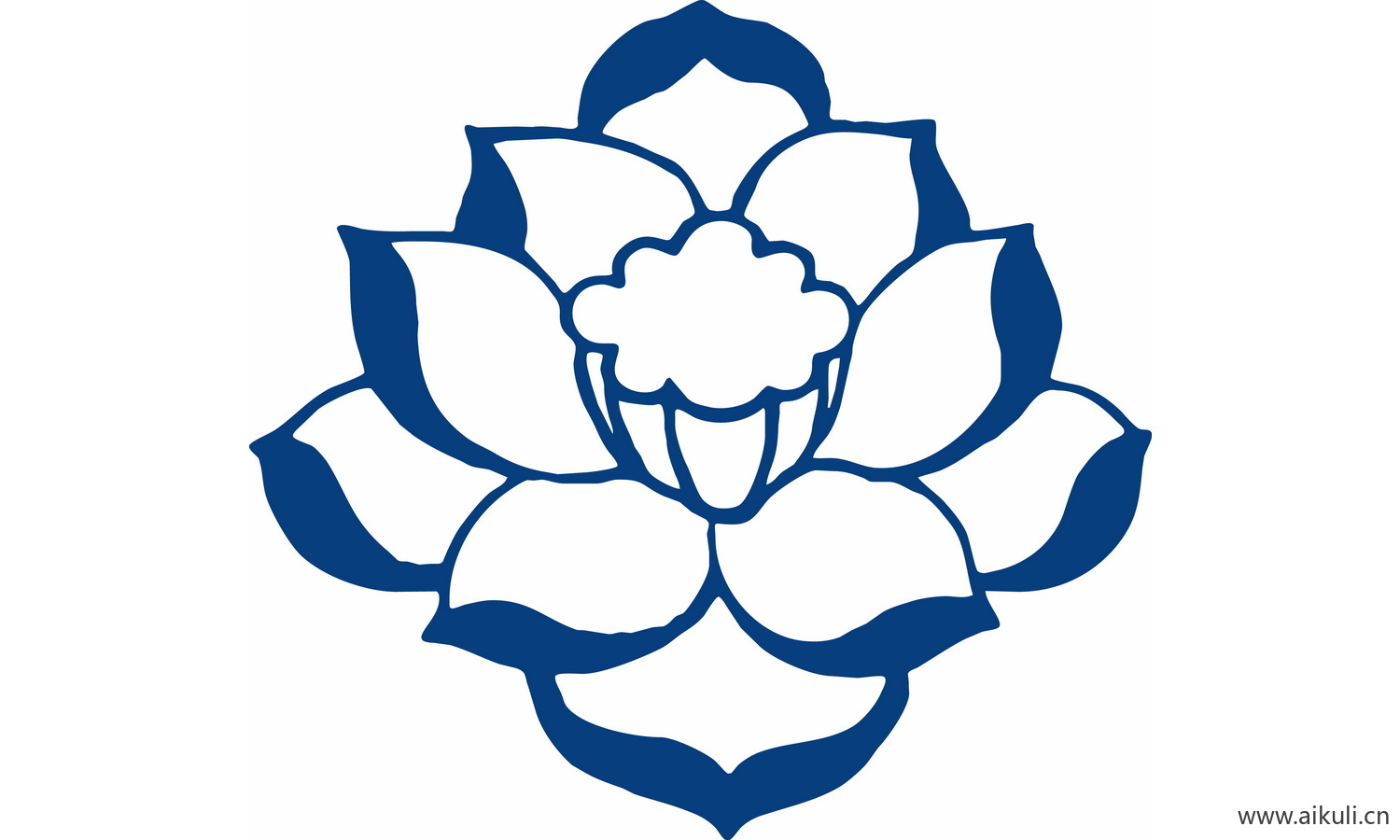 青花瓷植物图案PNG-D图形图案