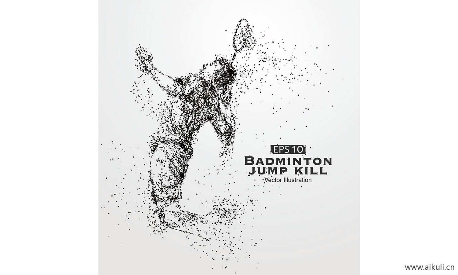 抽象体育运动粒子剪影动物骏马奔腾奔跑图案元素AI-L矢量设计素材