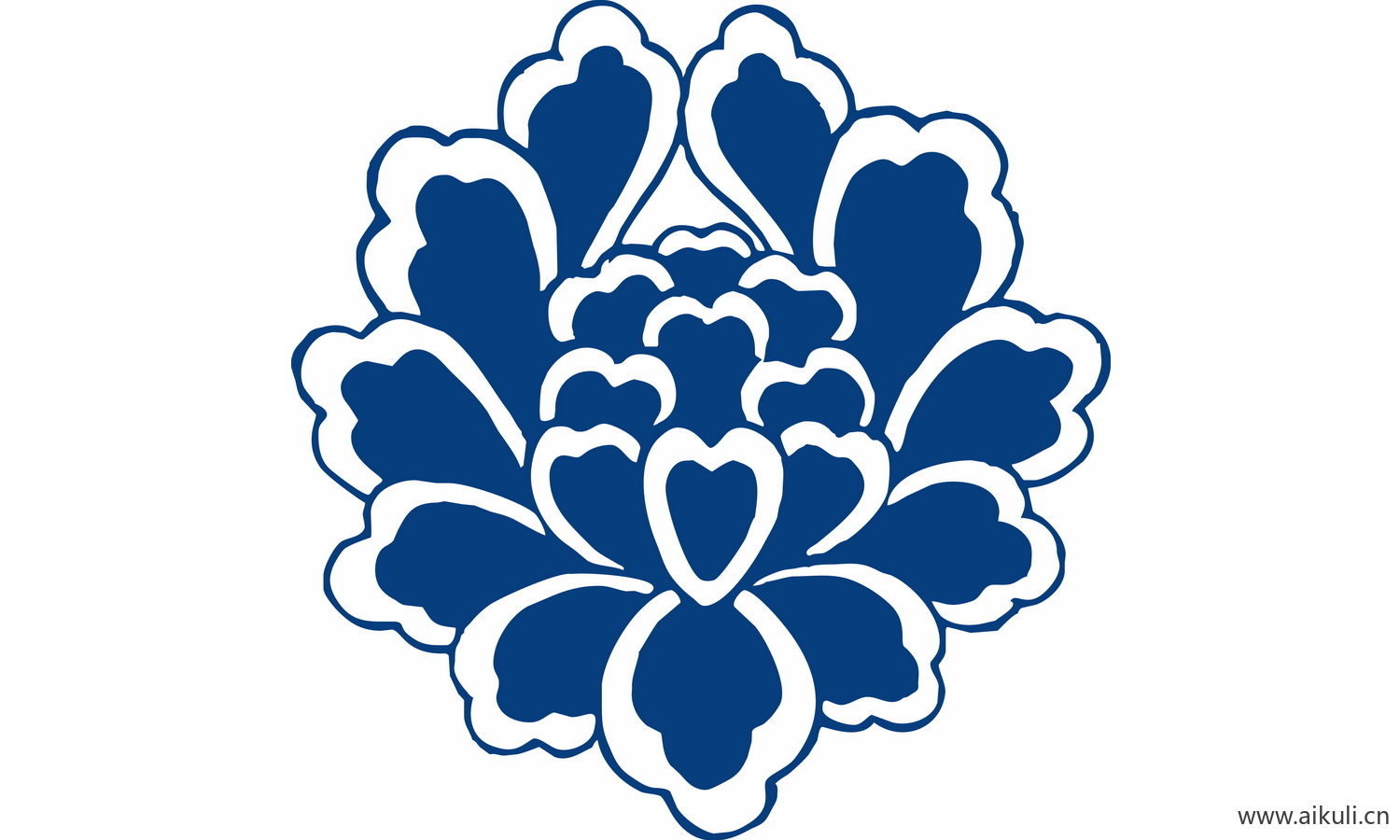 青花瓷植物图案PNG-A图形图案