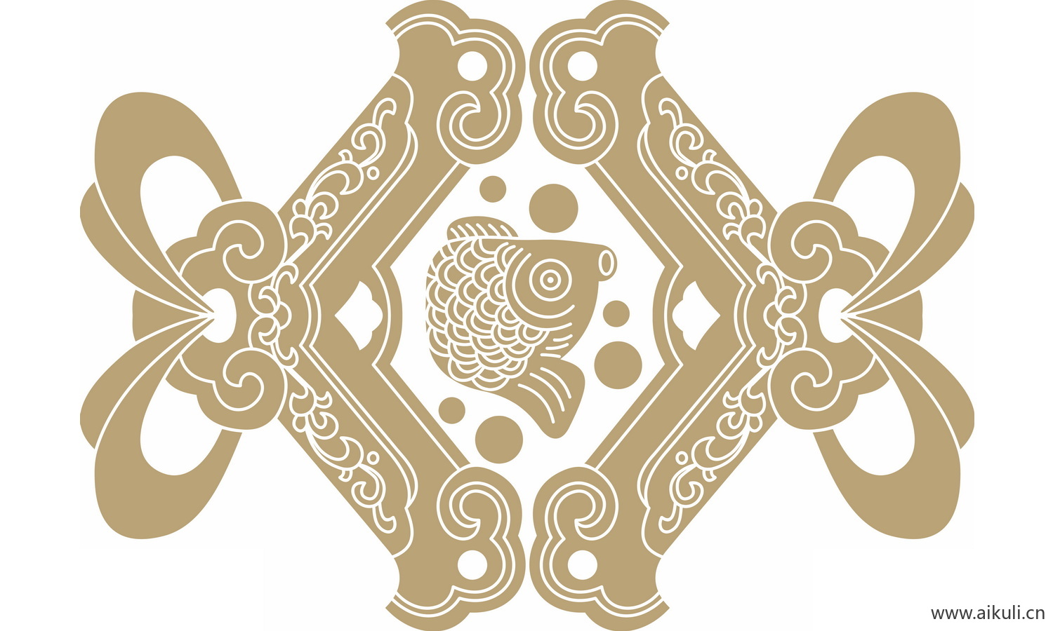 中式传统吉祥纹样EPS-E矢量图图案