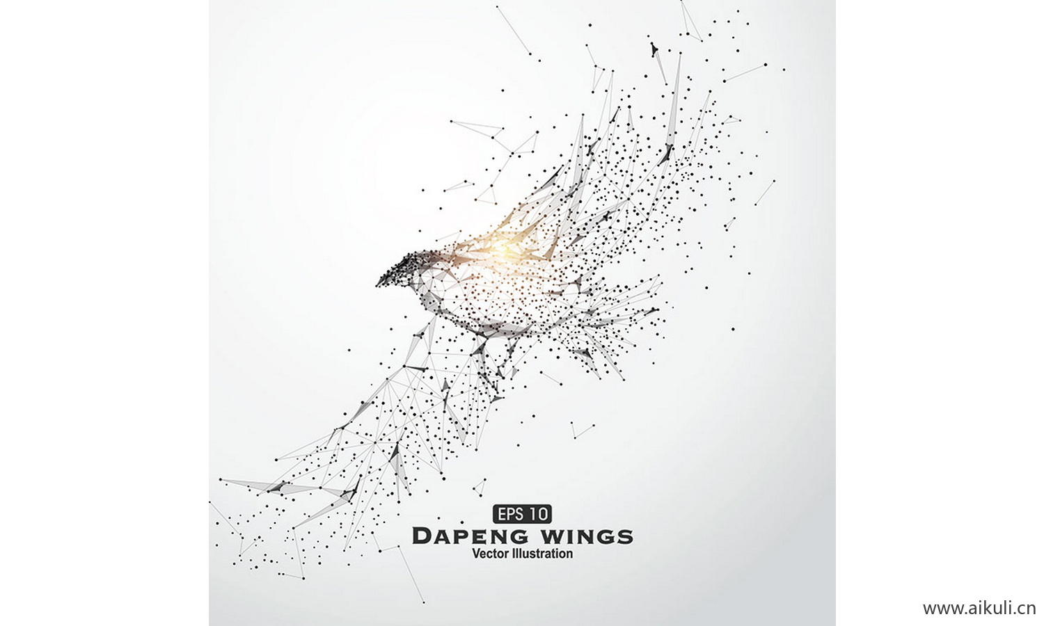 抽象体育运动粒子剪影动物骏马奔腾奔跑图案元素AI-P矢量设计素材