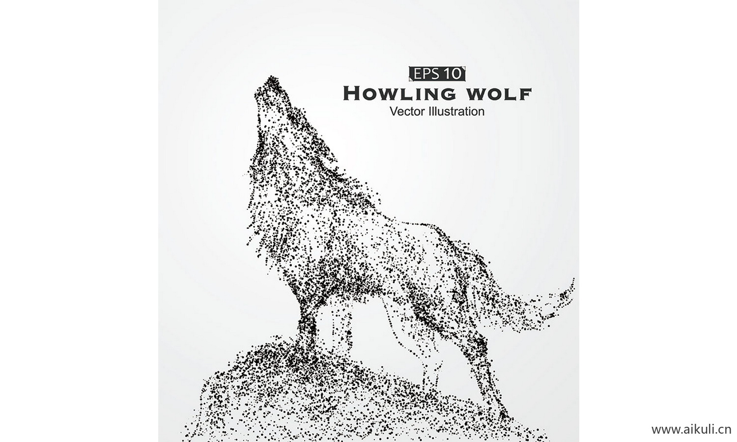 抽象体育运动粒子剪影动物骏马奔腾奔跑图案元素AI-K矢量设计素材