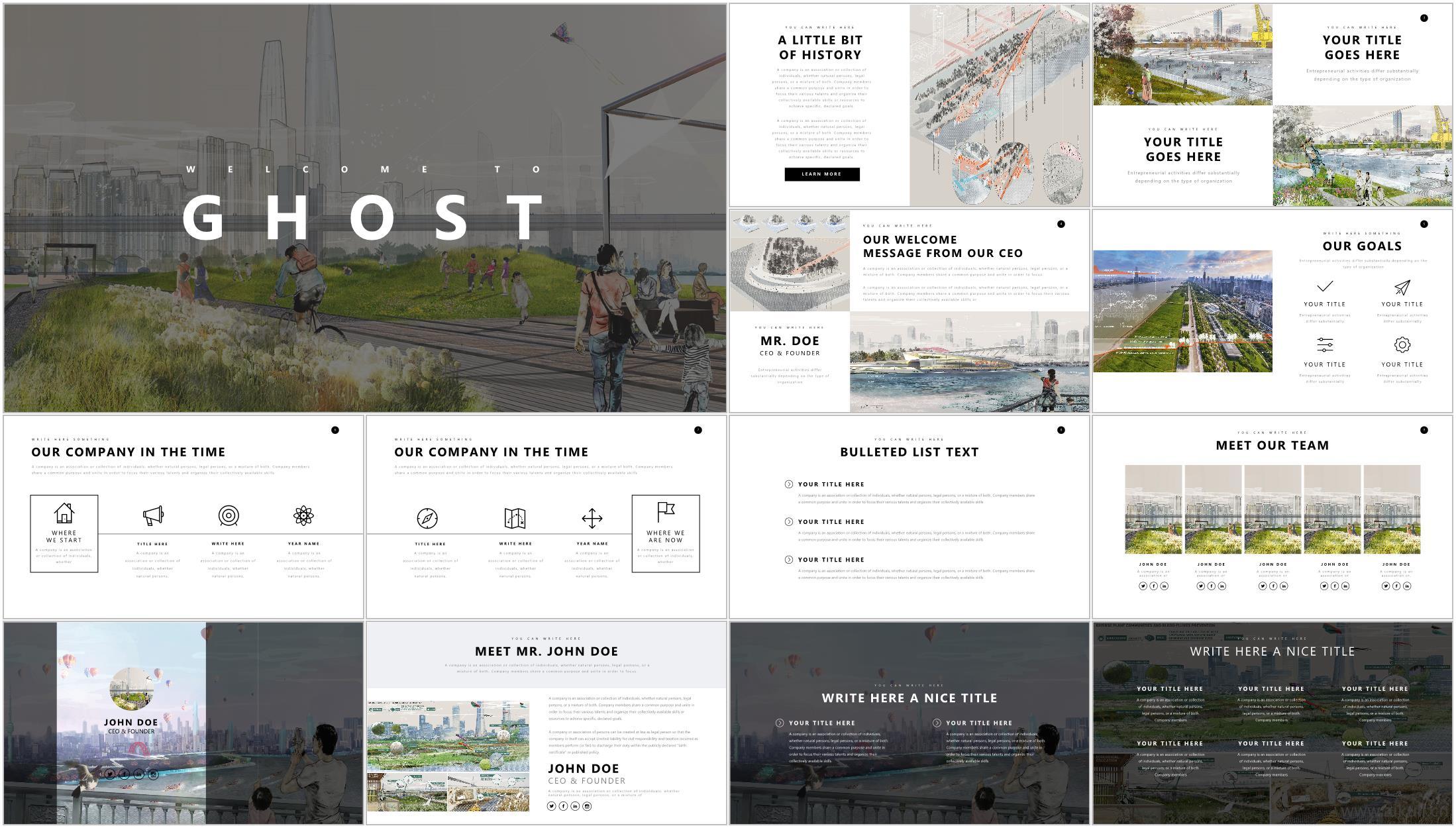 景观建筑PPT-建筑建筑设计方案