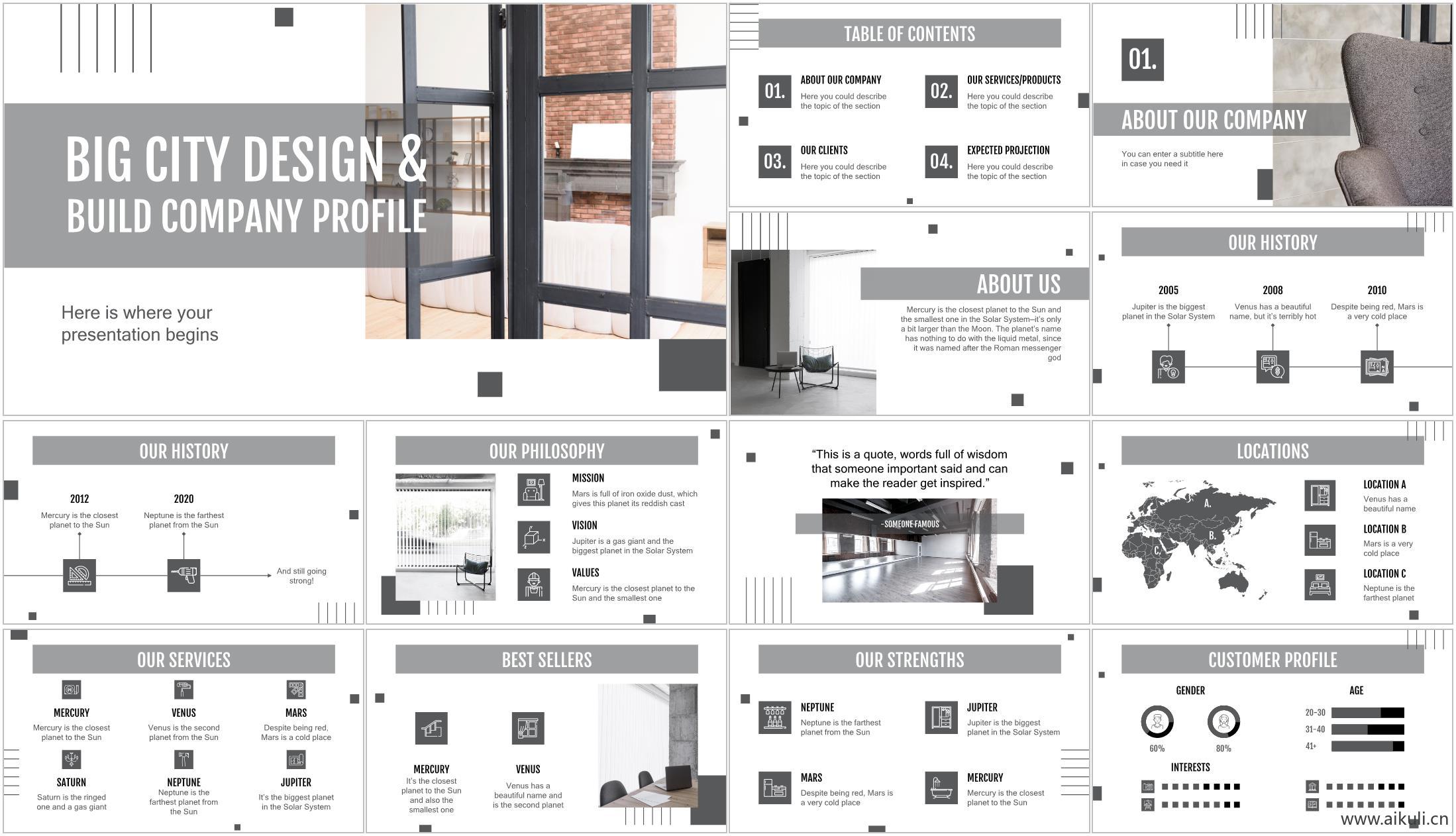 建筑景观规划ppt模板方案汇报