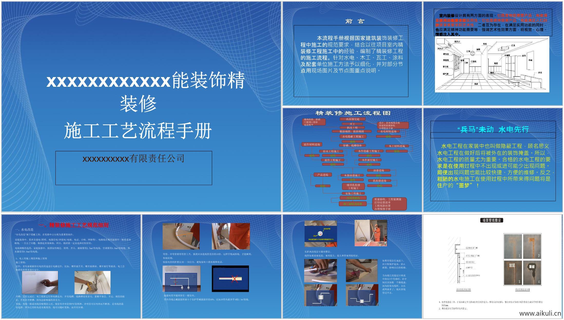 精装修施工工艺流程手册  83页