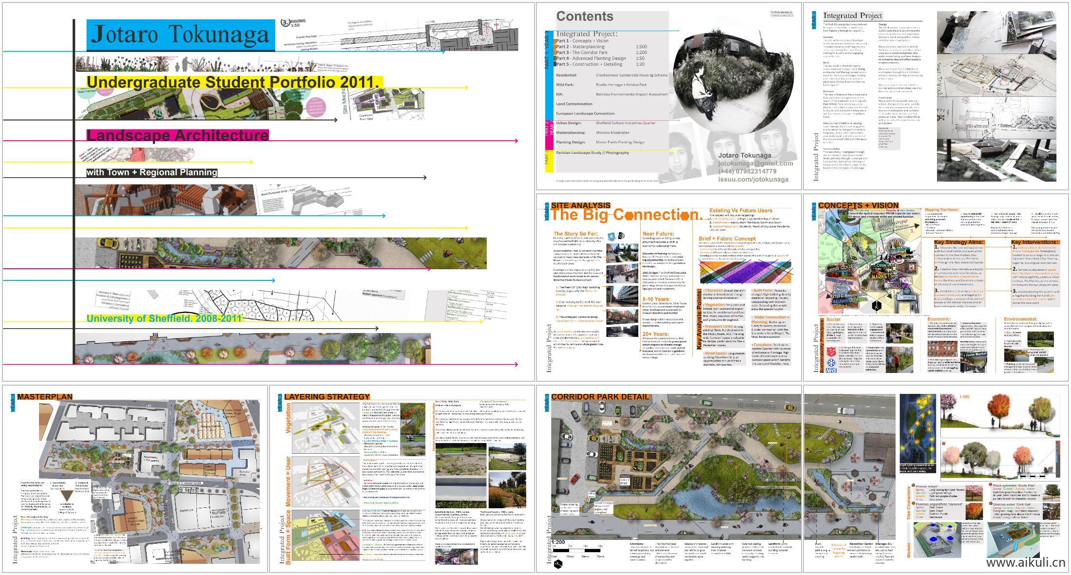 （全英文）国外城市街头小公园景观方案