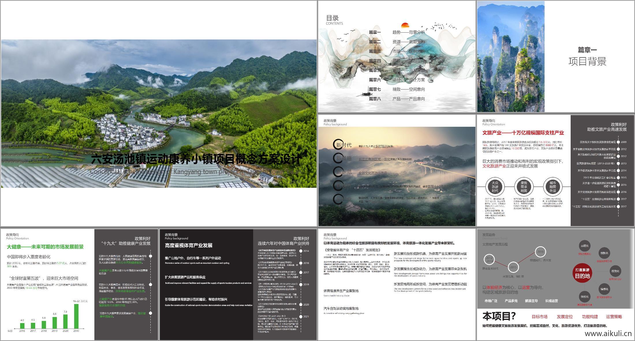 现代六安汤池镇运动康养小镇项概念方案设计方案文本