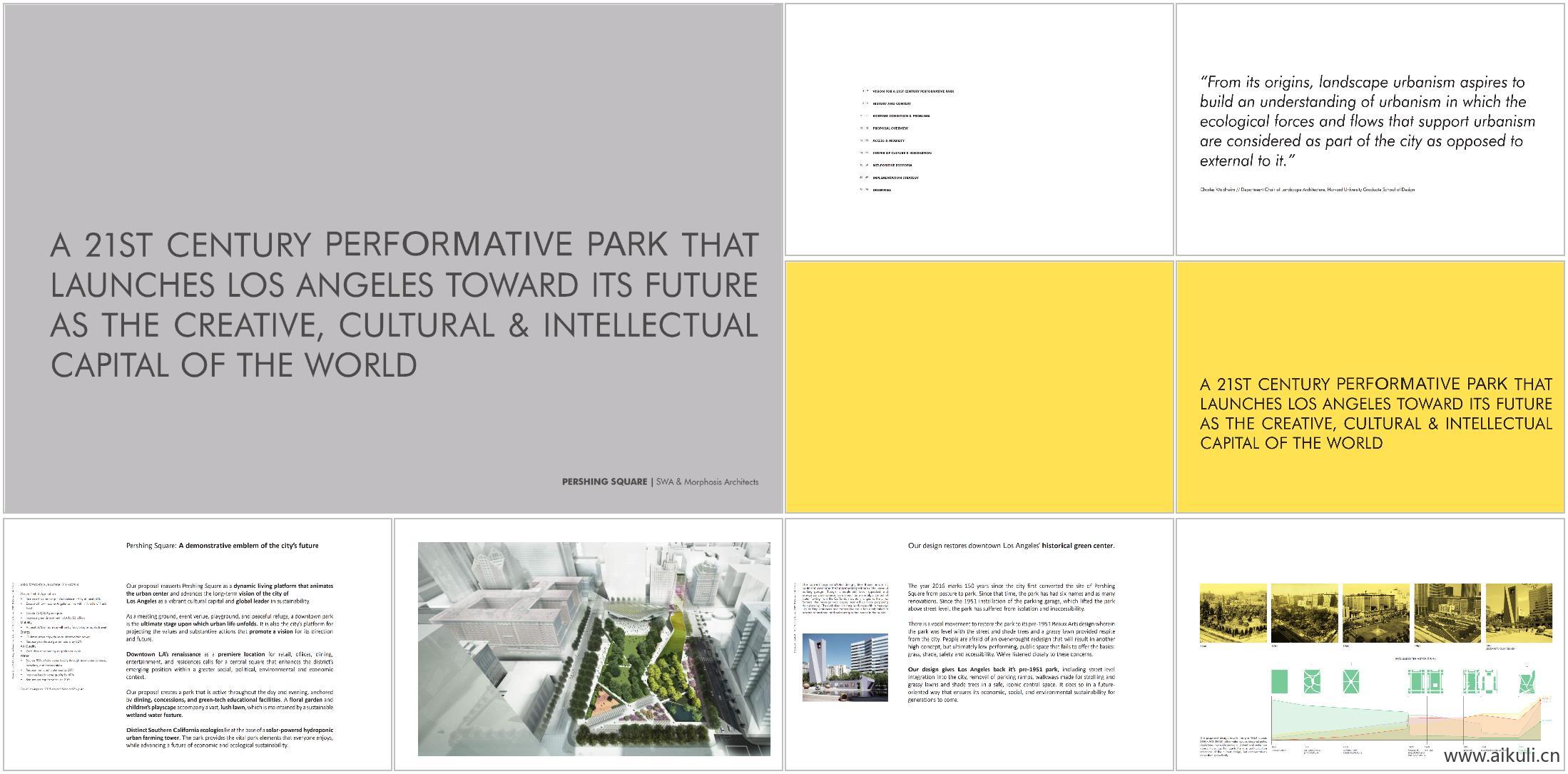 （全英文）城市中央绿地公园景观规划设计