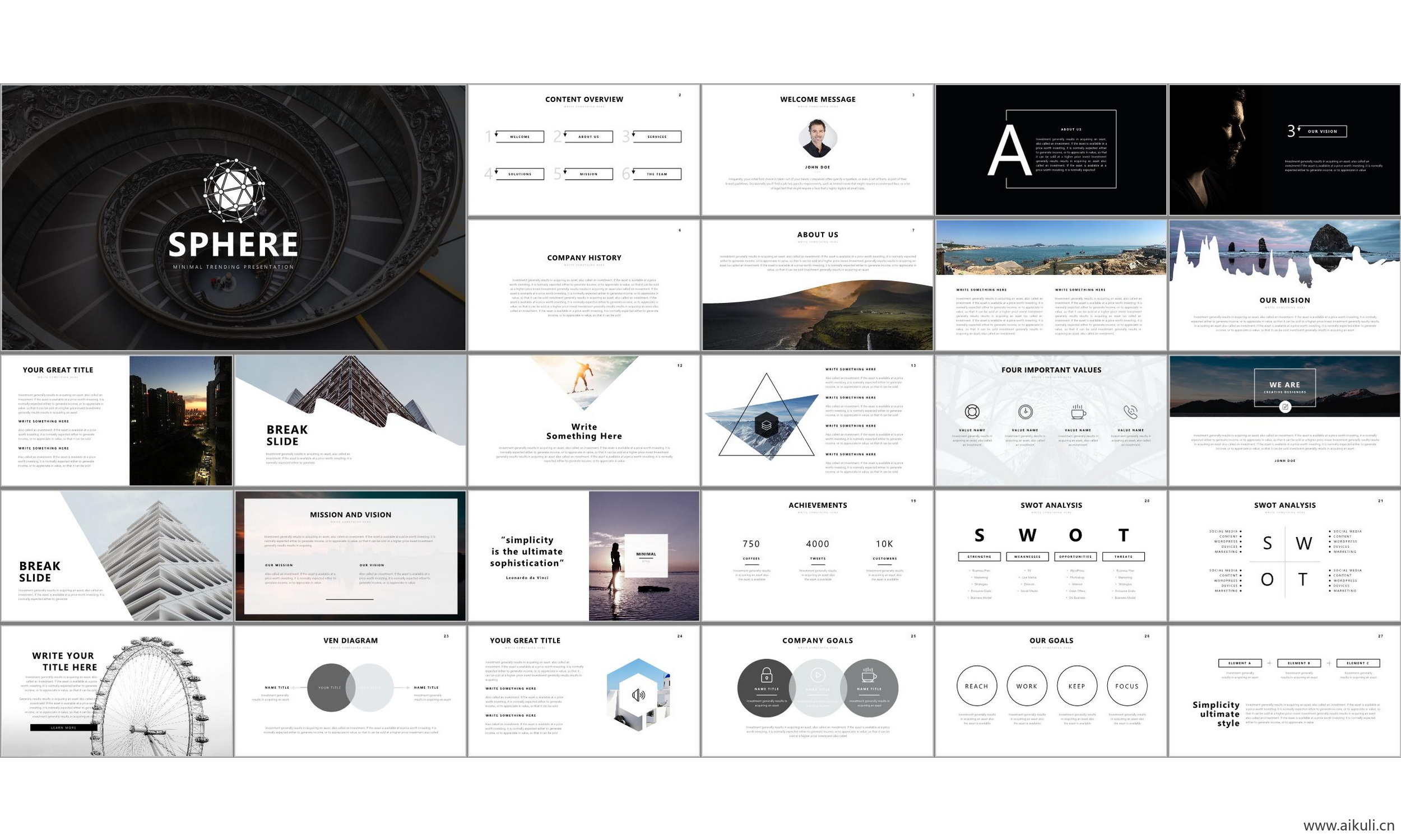 现代国外高端ppt模板设计感公司介绍工作汇报总结 模版