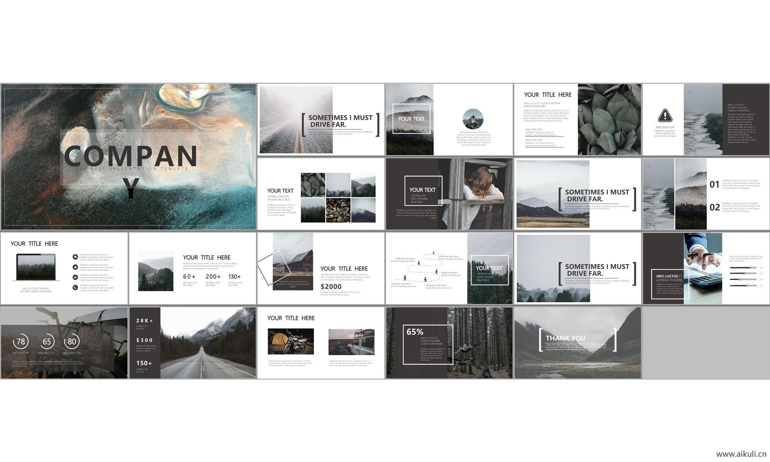 现代国外 公司介绍工作汇报总结  ppt模板#通用主题背景模版